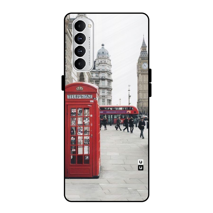 Red City Metal Back Case for Oppo Reno4 Pro