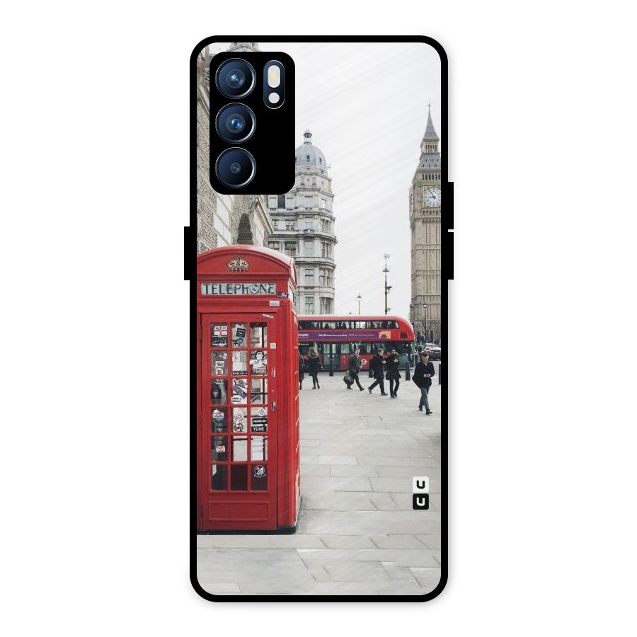 Red City Metal Back Case for Oppo Reno6 5G