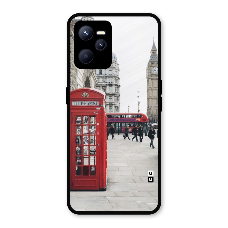 Red City Metal Back Case for Realme C35