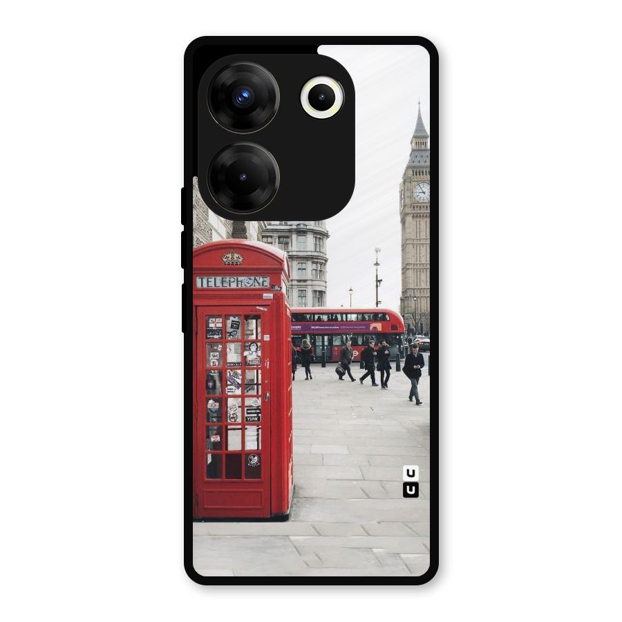 Red City Metal Back Case for Tecno Camon 20