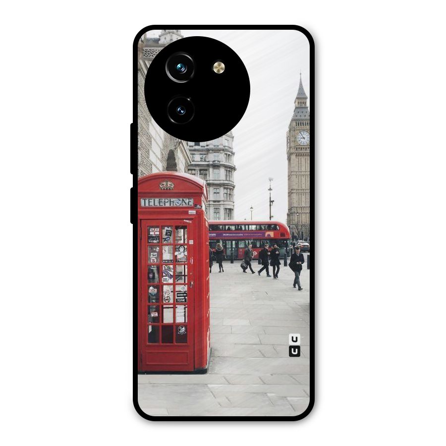 Red City Metal Back Case for Vivo T3x