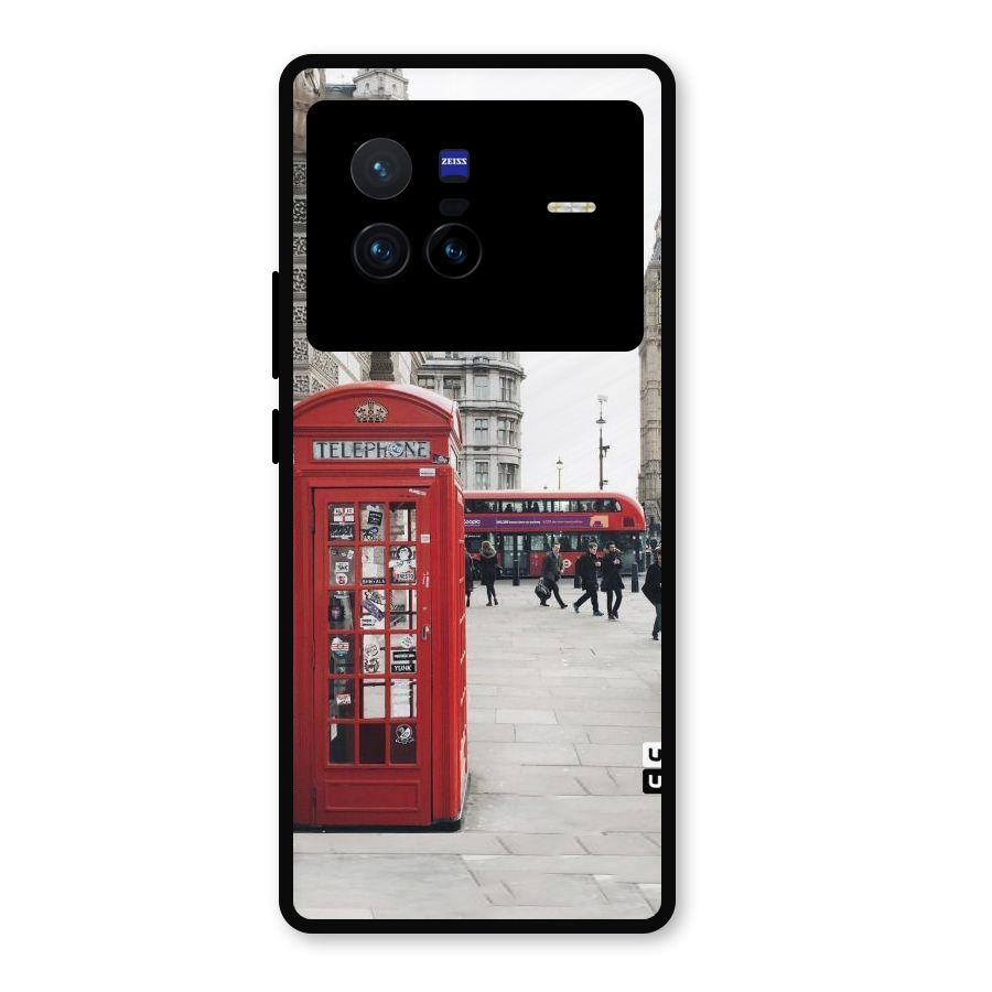 Red City Metal Back Case for Vivo X80