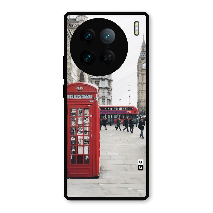 Red City Metal Back Case for Vivo X90 Pro