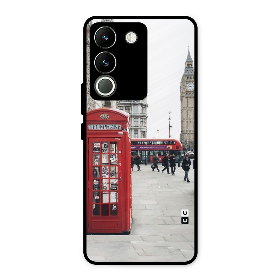 Red City Metal Back Case for Vivo Y200