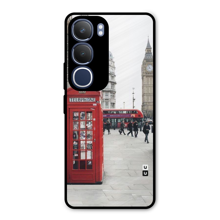 Red City Metal Back Case for Vivo Y29
