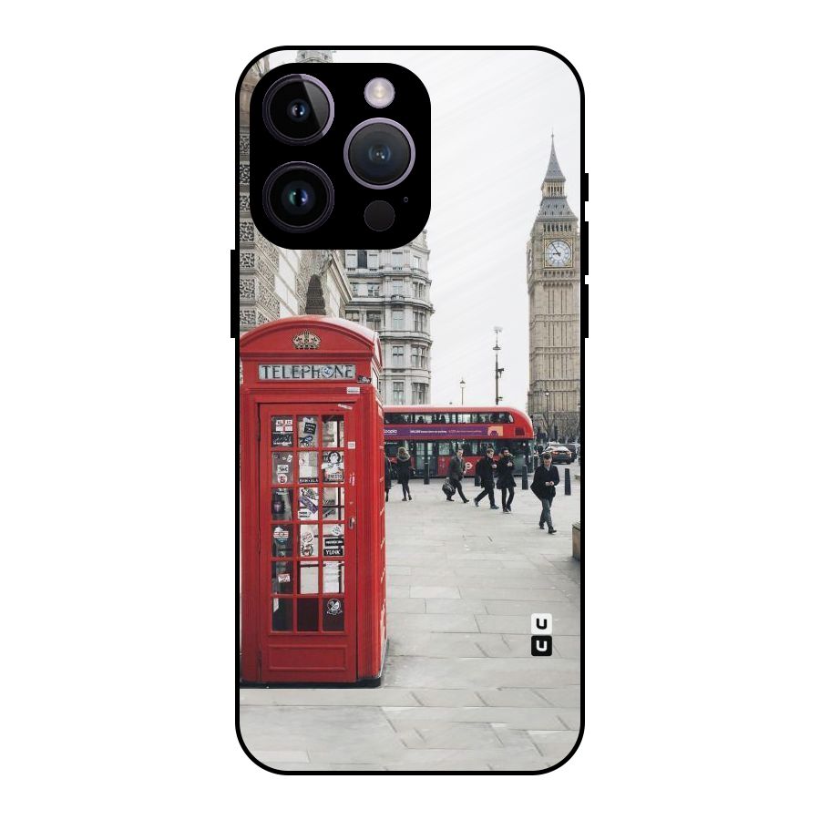 Red City Metal Back Case for iPhone 14 Pro Max