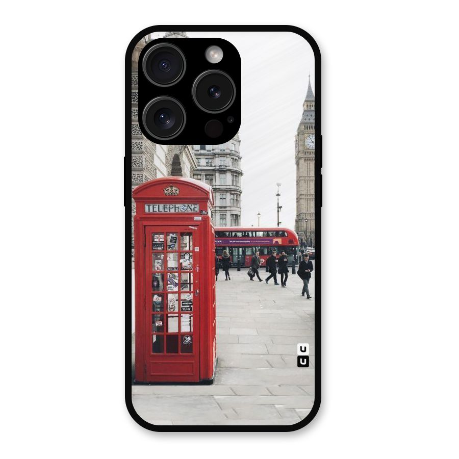Red City Metal Back Case for iPhone 15 Pro