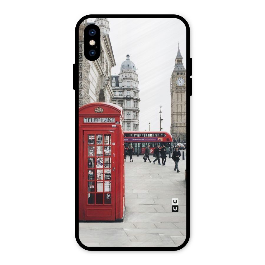 Red City Metal Back Case for iPhone XS Max