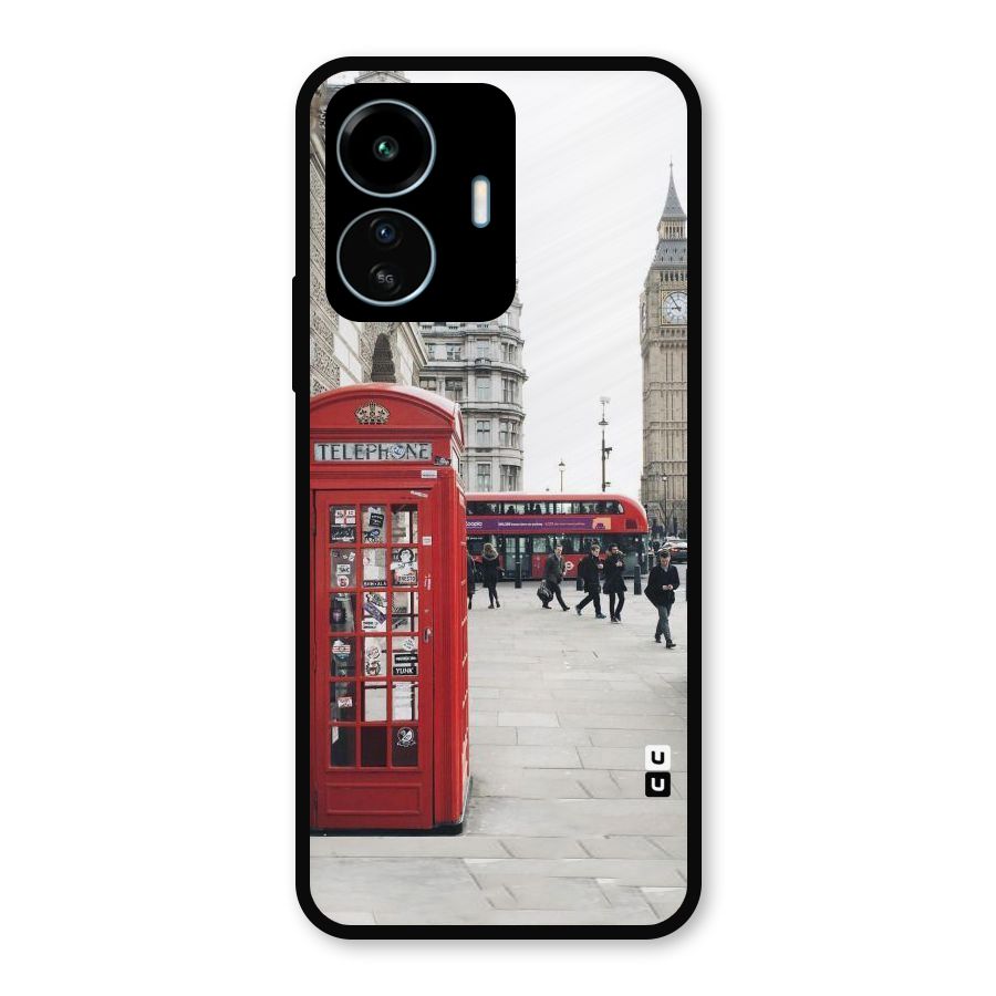 Red City Metal Back Case for vivo iQOO Z6 Lite 5G