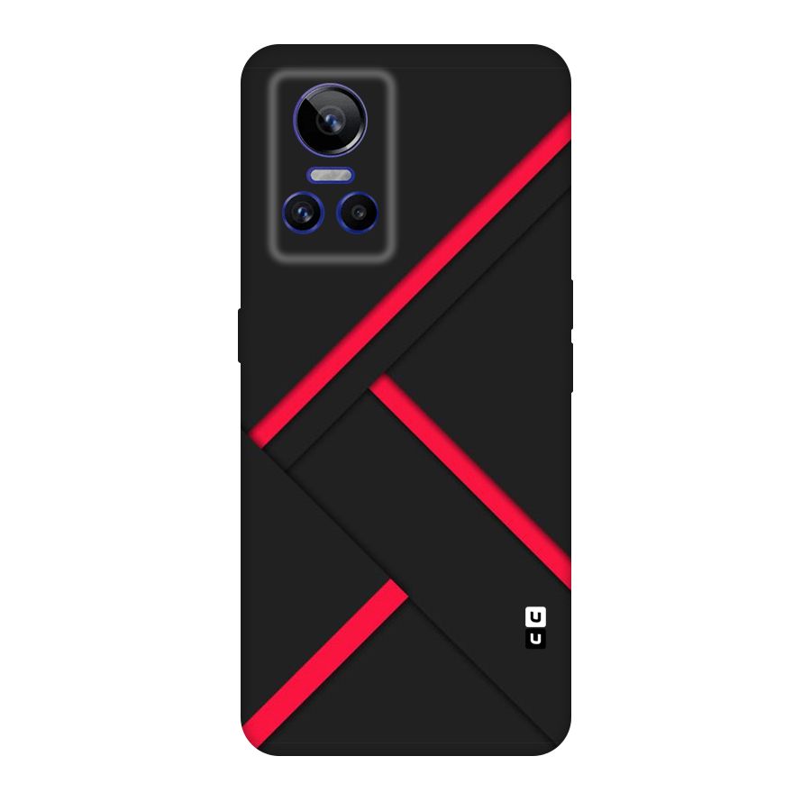 Red Disort Stripes Original Polycarbonate Back Case for Realme GT Neo 3