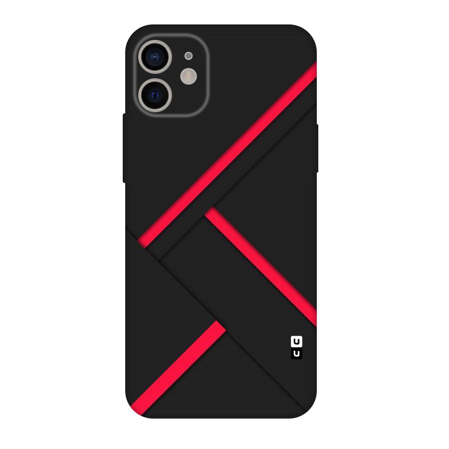 Red Disort Stripes Original Polycarbonate Back Case for iPhone 11