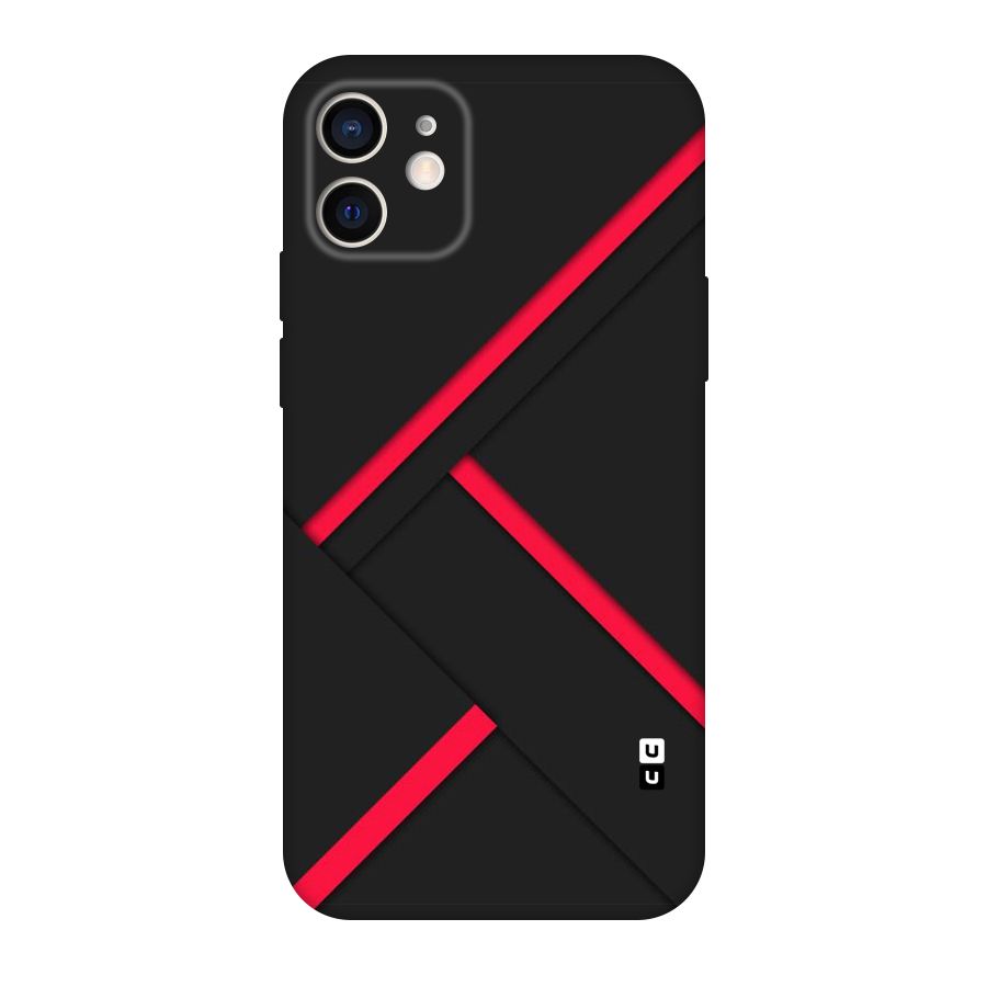 Red Disort Stripes Original Polycarbonate Back Case for iPhone 12