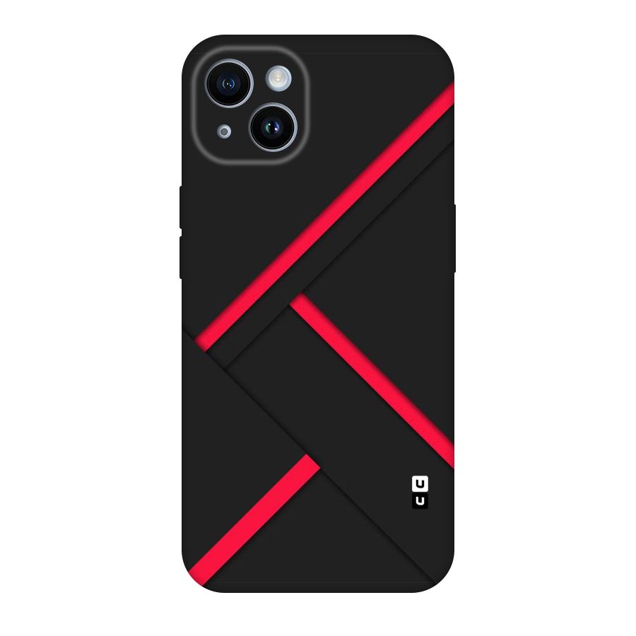 Red Disort Stripes Original Polycarbonate Back Case for iPhone 14