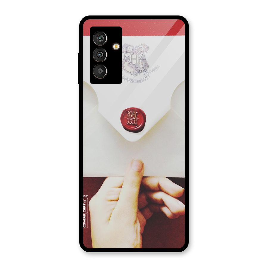 Red Envelope Glass Back Case for Galaxy M13