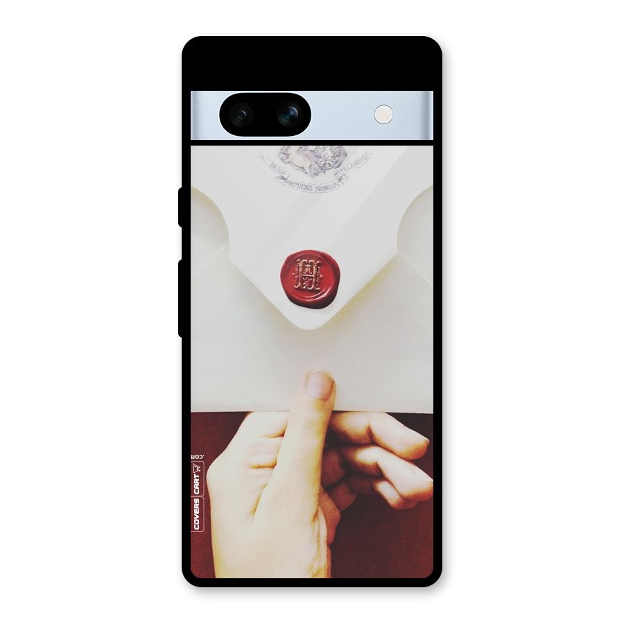Red Envelope Glass Back Case for Google Pixel 7a