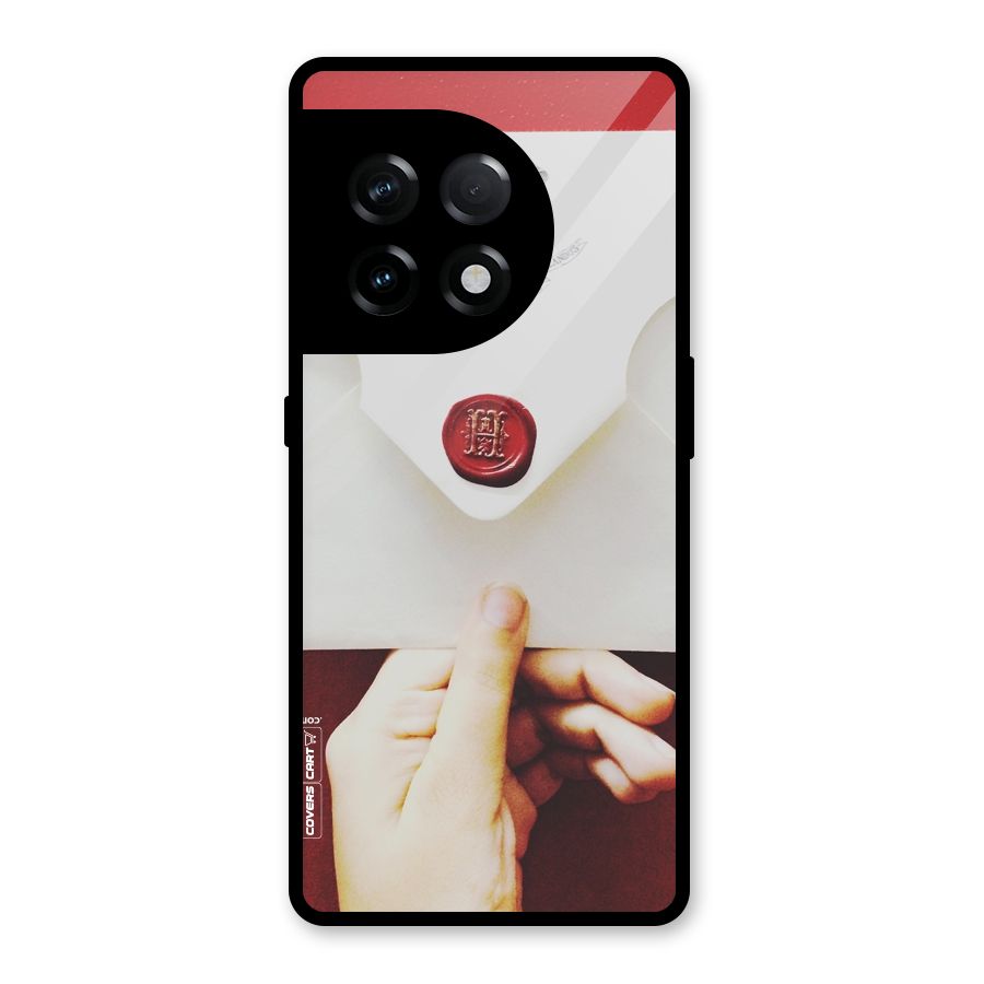 Red Envelope Glass Back Case for OnePlus 11R