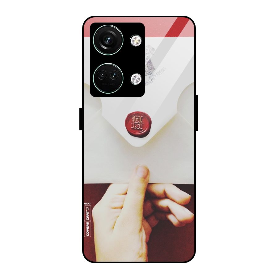 Red Envelope Glass Back Case for Oneplus Nord 3