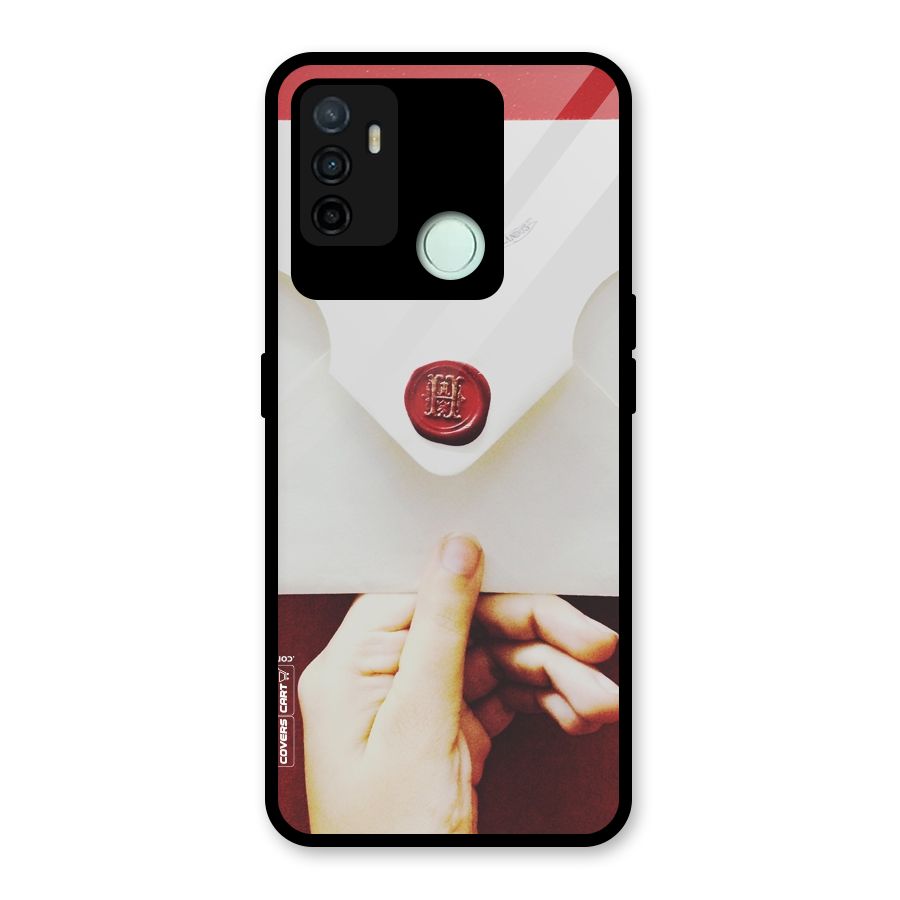 Red Envelope Glass Back Case for Oppo A53