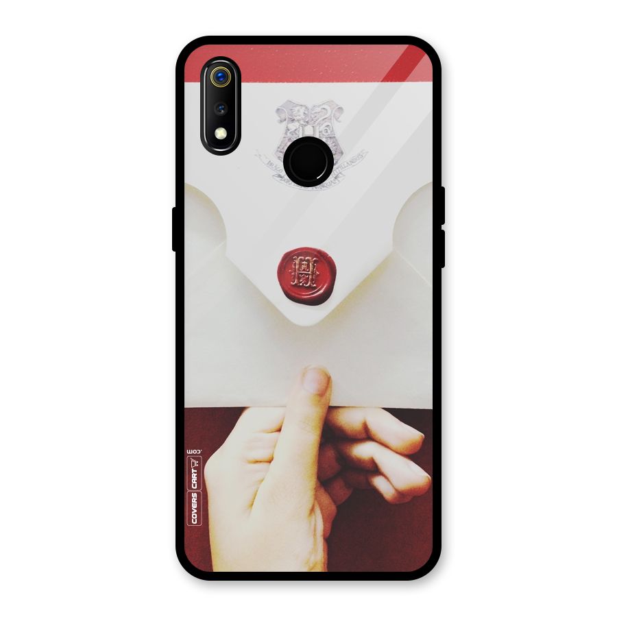 Red Envelope Glass Back Case for Realme 3i