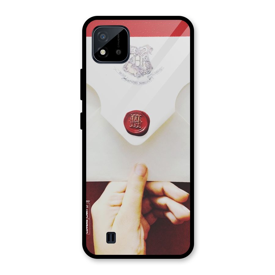 Red Envelope Glass Back Case for Realme C11 2021