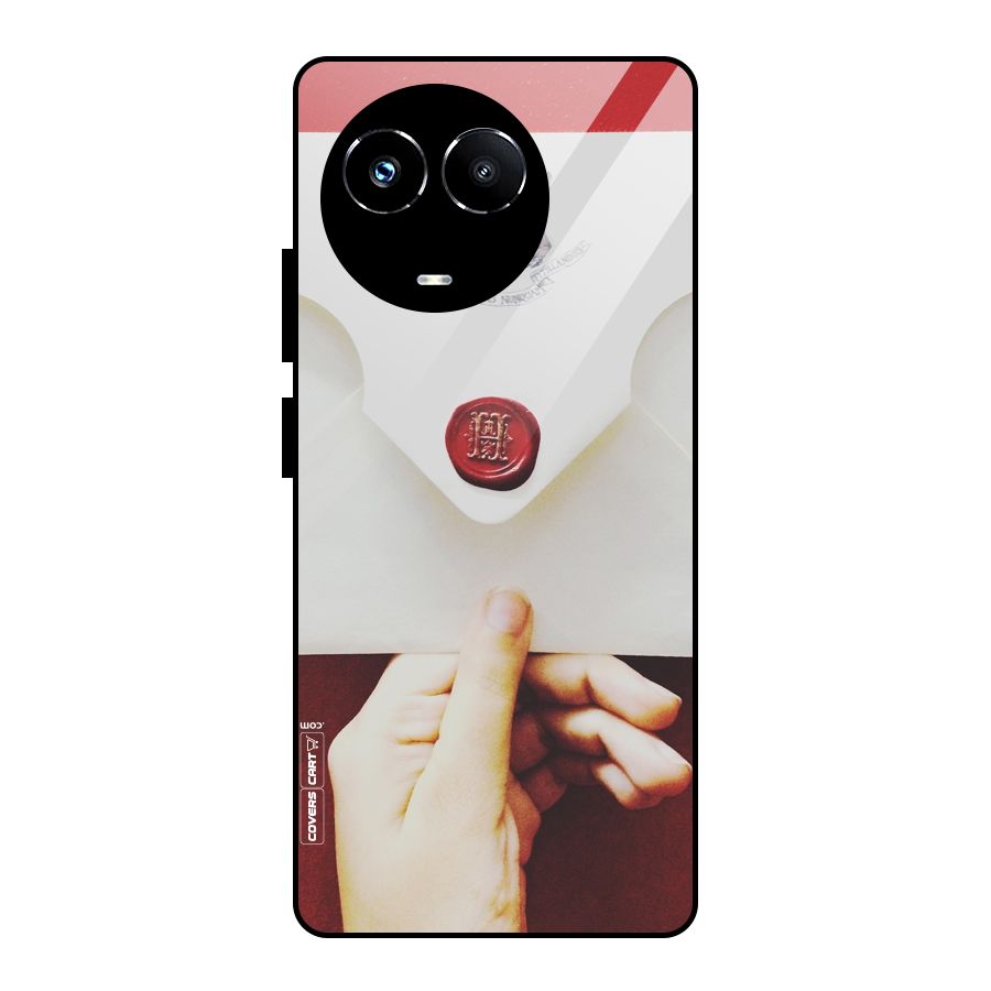 Red Envelope Glass Back Case for Realme Narzo 60X