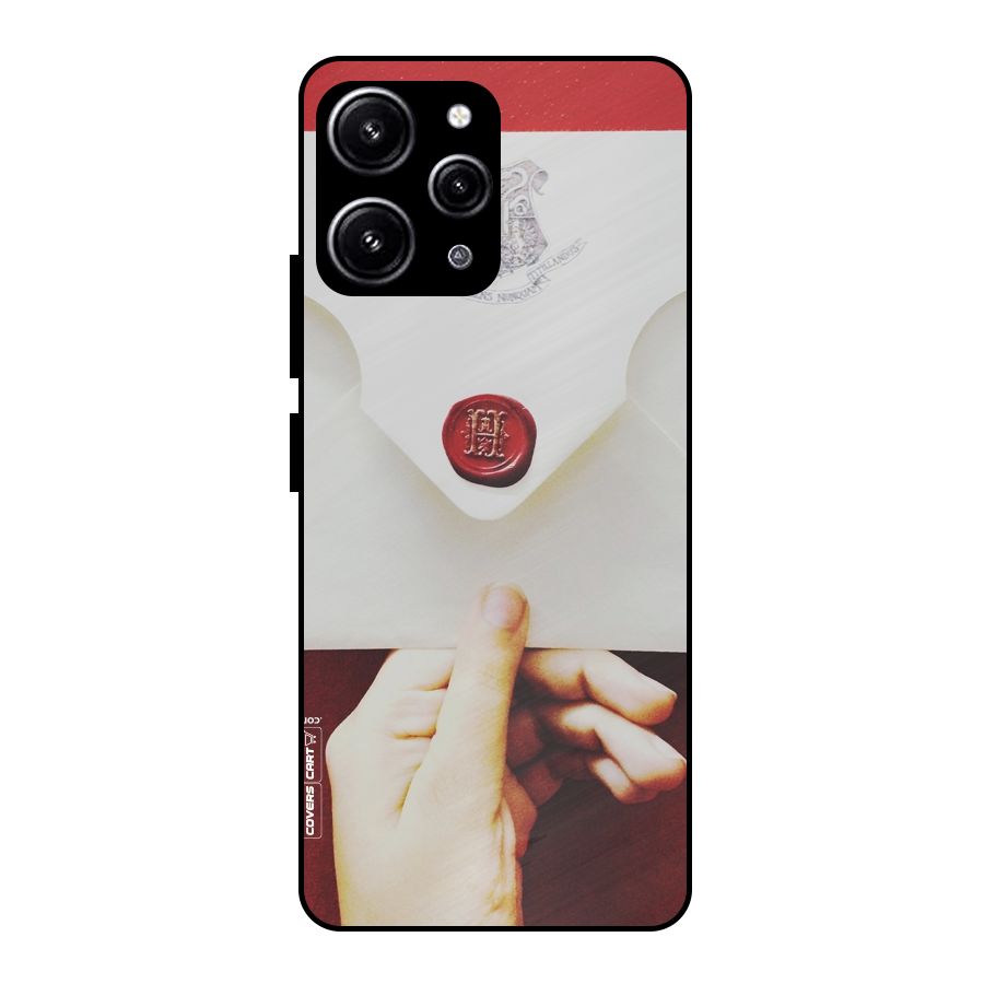 Red Envelope Glass Back Case for Redmi 12 4G