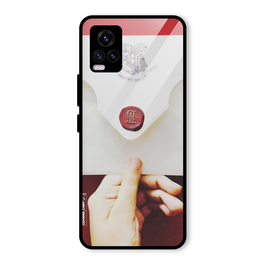 Red Envelope Glass Back Case for Vivo V20 2021