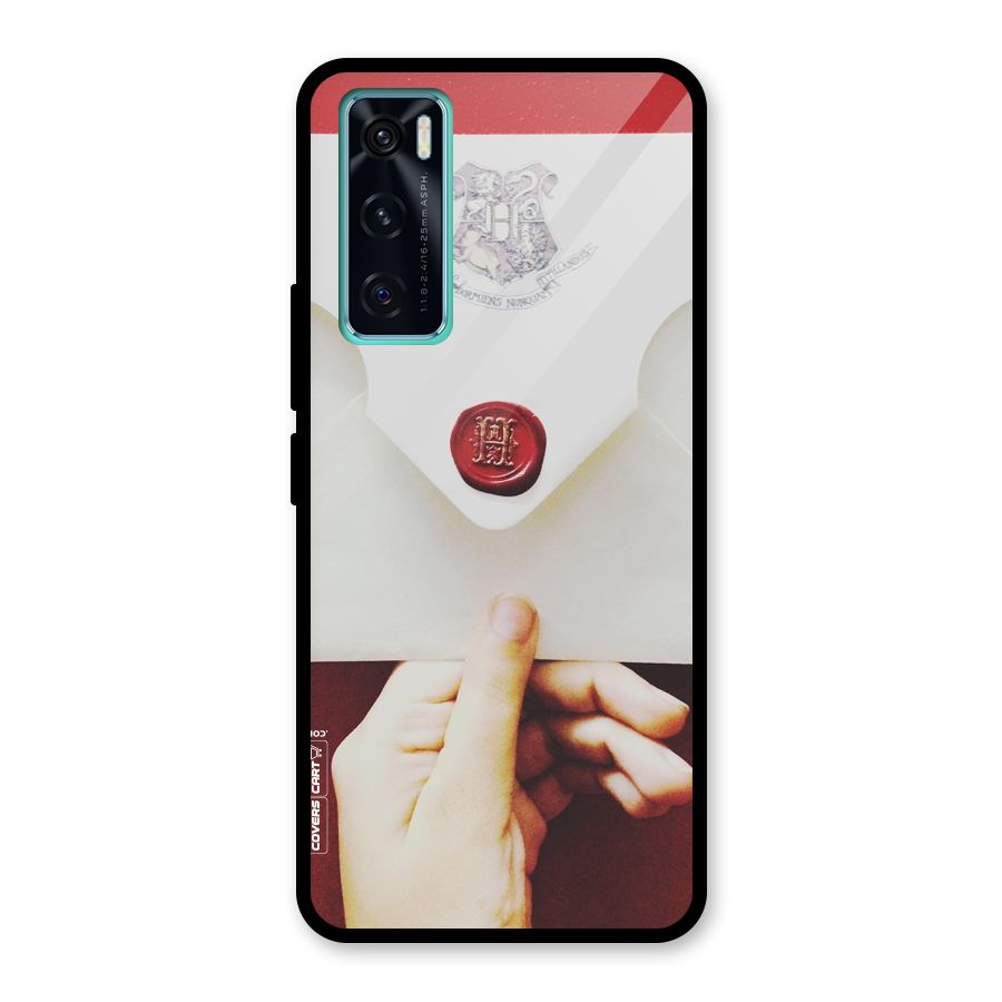 Red Envelope Glass Back Case for Vivo V20 SE