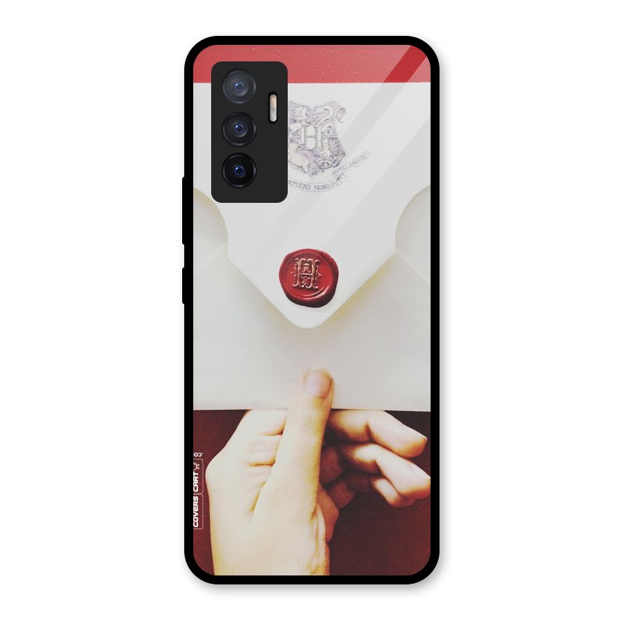 Red Envelope Glass Back Case for Vivo V23e
