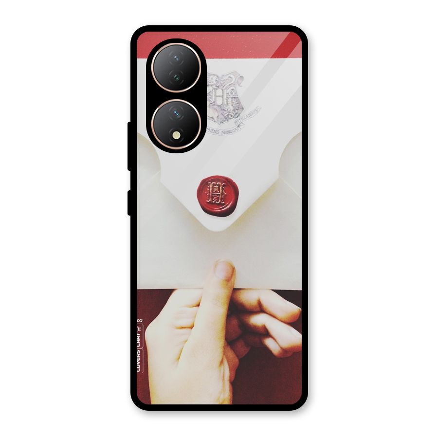 Red Envelope Glass Back Case for Vivo Y100A