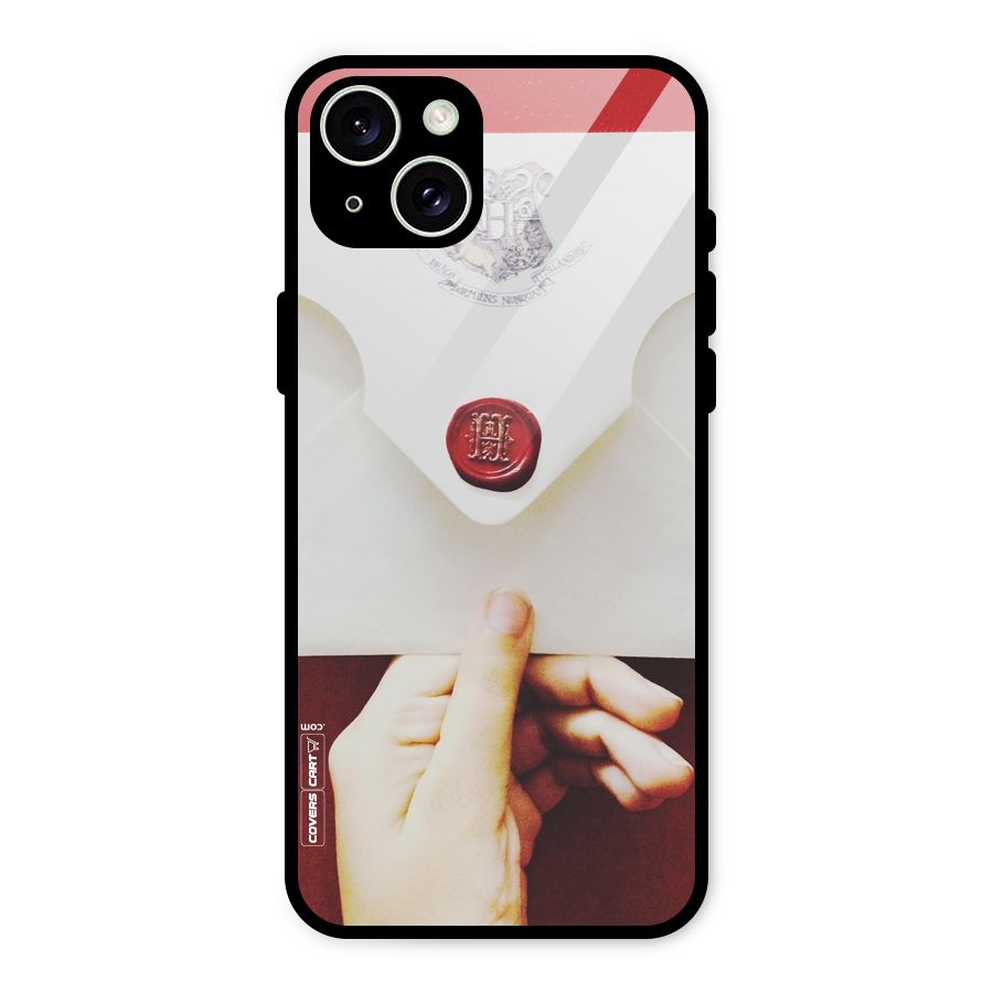 Red Envelope Glass Back Case for iPhone 15 Plus