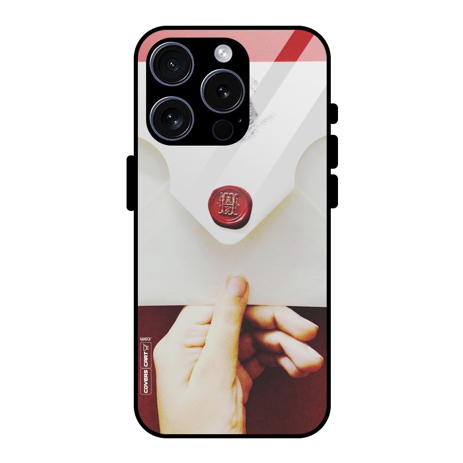 Red Envelope Glass Back Case for iPhone 15 Pro