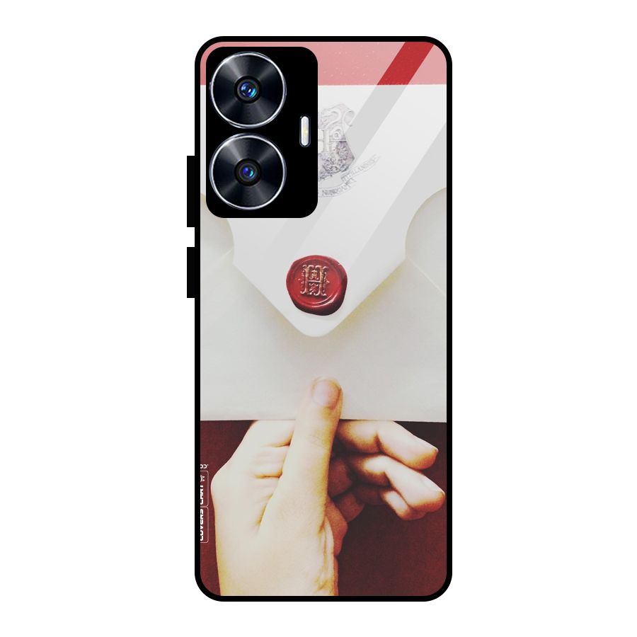 Red Envelope Glass Back Case for realme C55