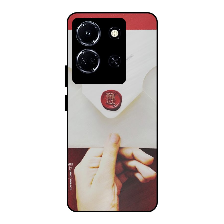 Red Envelope Metal Back Case for Infinix Note 30 5G