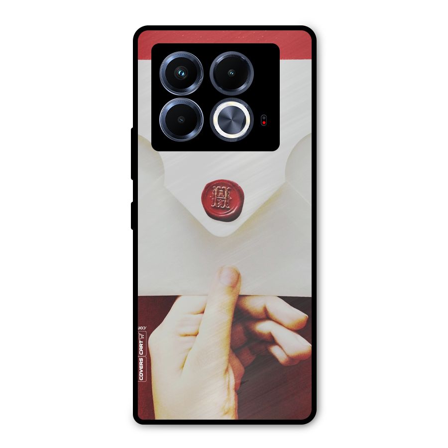 Red Envelope Metal Back Case for Infinix Note 40 5G