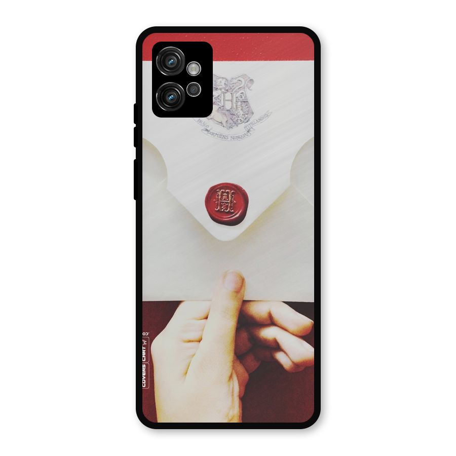 Red Envelope Metal Back Case for Moto G32