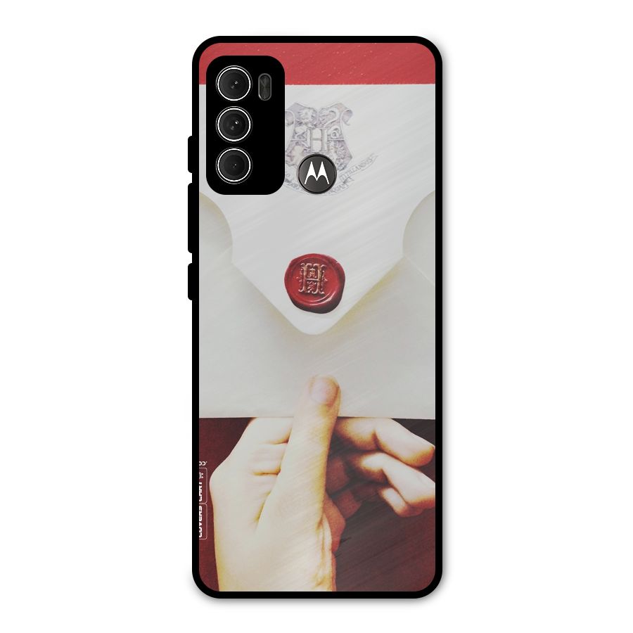 Red Envelope Metal Back Case for Moto G60