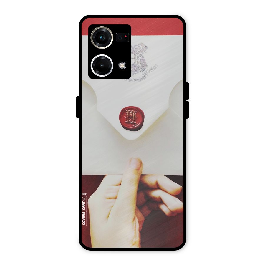 Red Envelope Metal Back Case for Oppo F21 Pro 4G