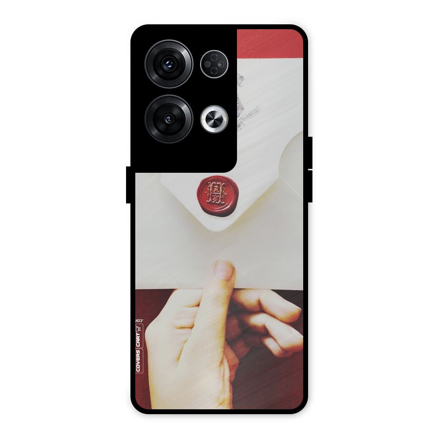 Red Envelope Metal Back Case for Oppo Reno8 Pro 5G
