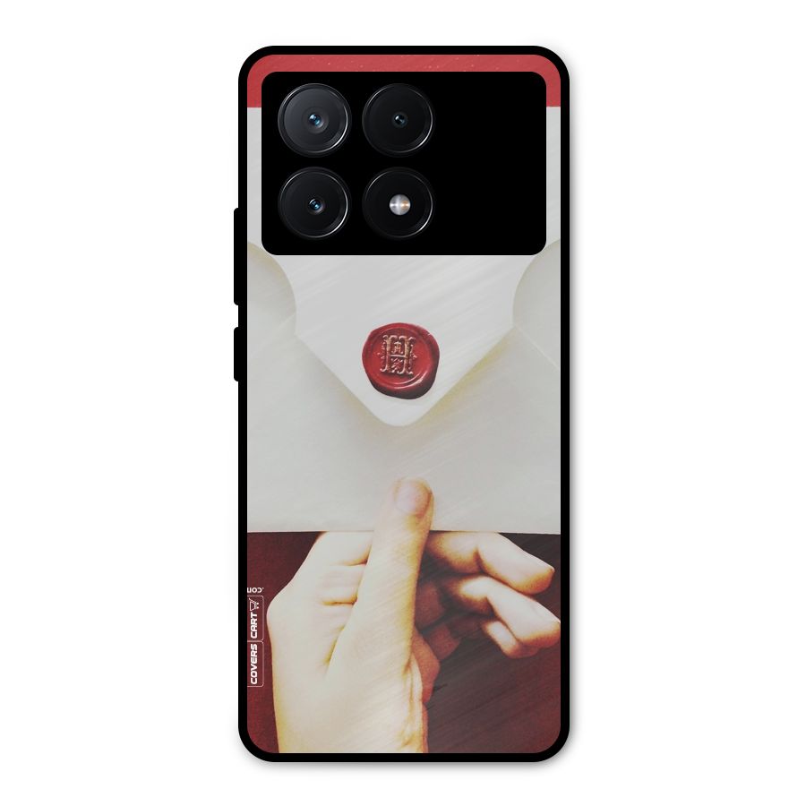 Red Envelope Metal Back Case for Poco X6 Pro