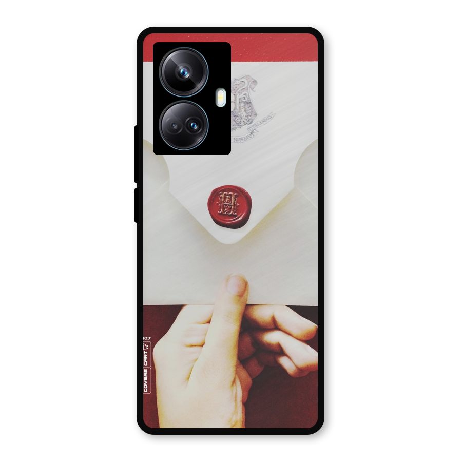 Red Envelope Metal Back Case for Realme 10 Pro Plus