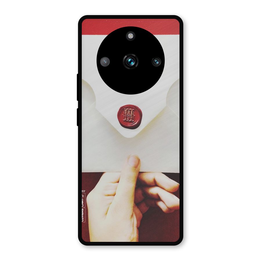 Red Envelope Metal Back Case for Realme 11 Pro Plus