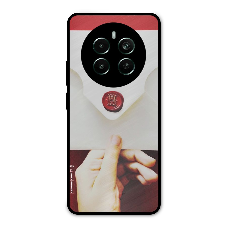 Red Envelope Metal Back Case for Realme 12 Pro Plus