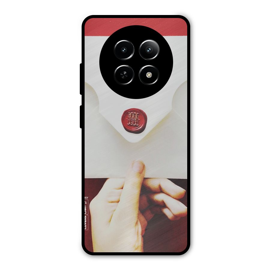 Red Envelope Metal Back Case for Realme Narzo 70x 5G