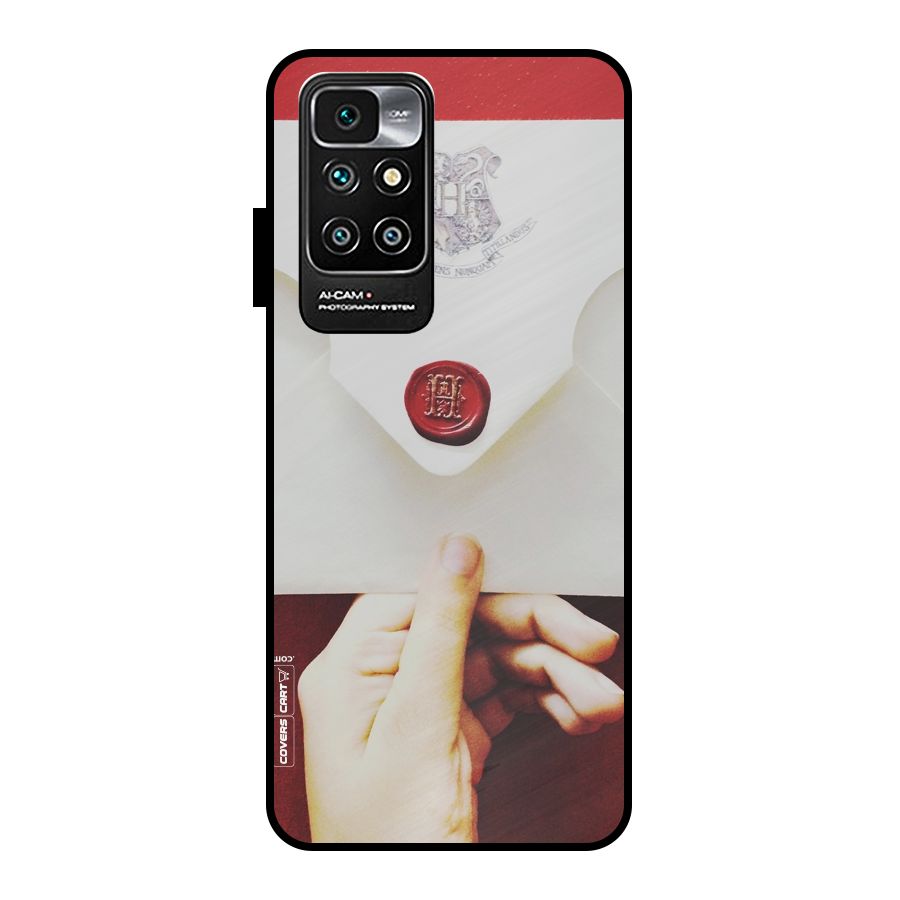 Red Envelope Metal Back Case for Redmi 10 Prime