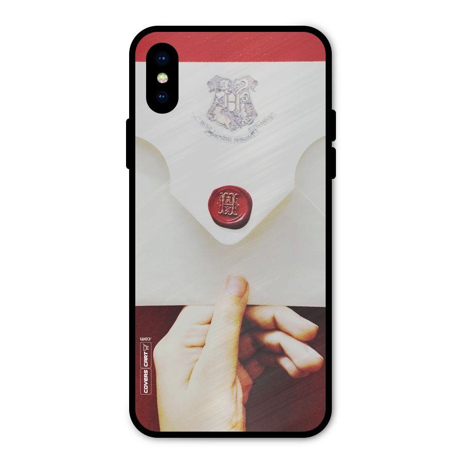 Red Envelope Metal Back Case for iPhone X