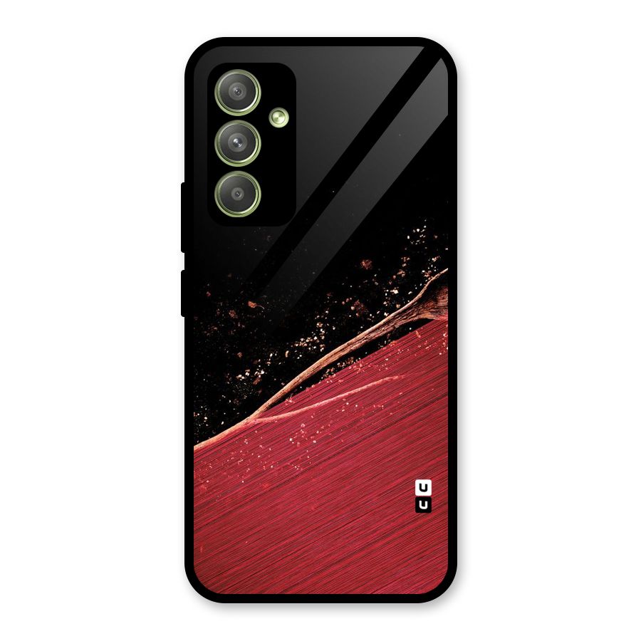 Red Flow Drops Glass Back Case for Galaxy A54