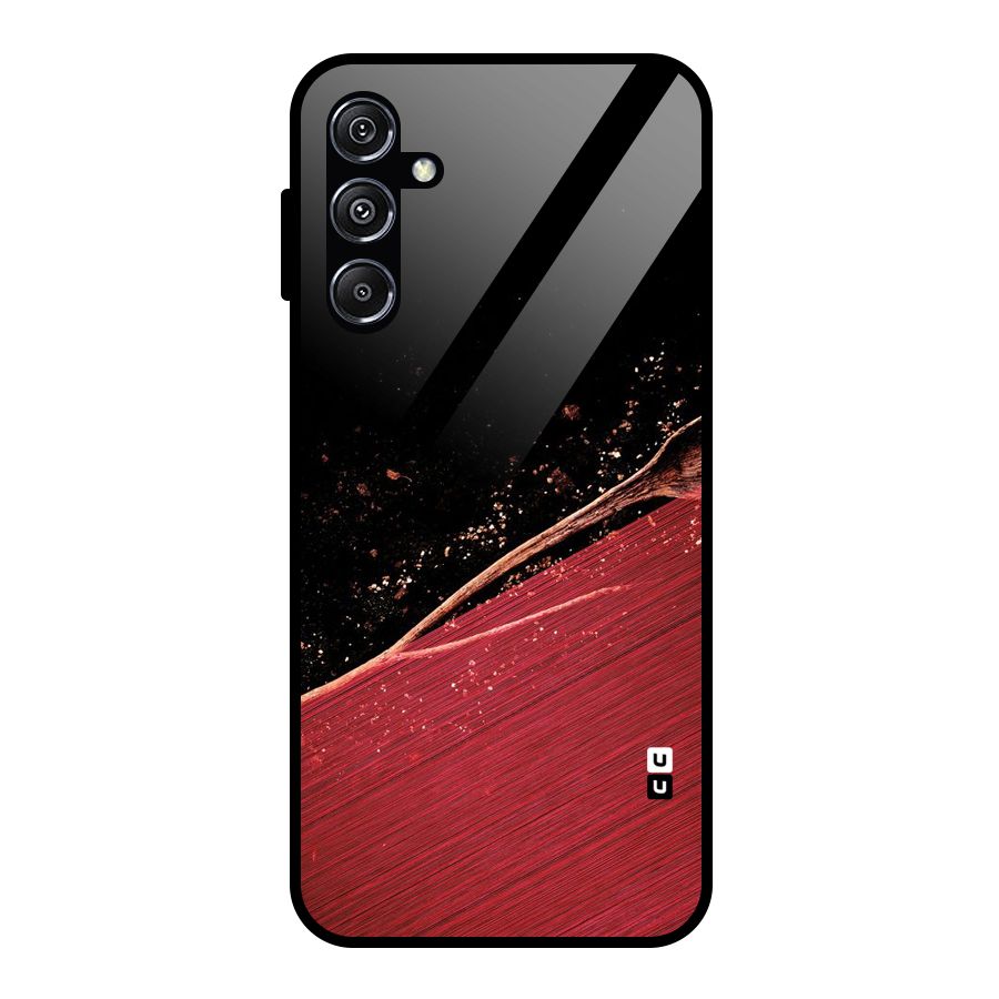 Red Flow Drops Glass Back Case for Galaxy M34 5G