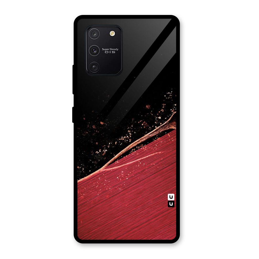 Red Flow Drops Glass Back Case for Galaxy S10 Lite