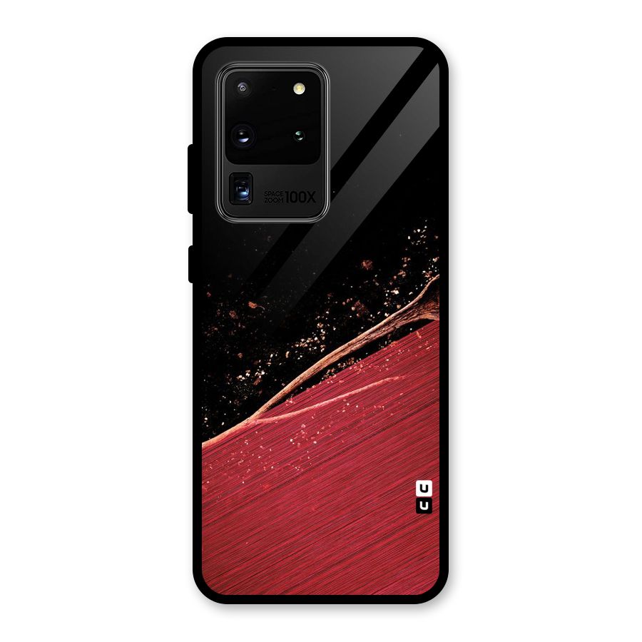 Red Flow Drops Glass Back Case for Galaxy S20 Ultra